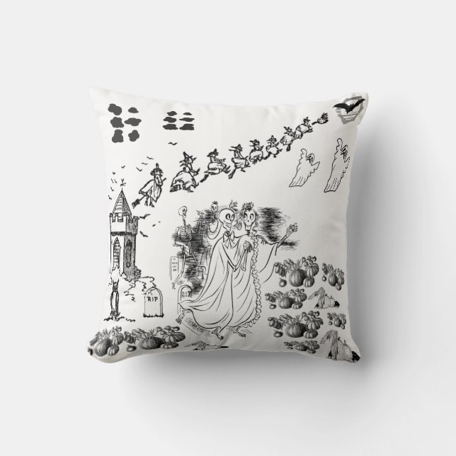 The Haunted Ceremony - Throw Pillow (Front)