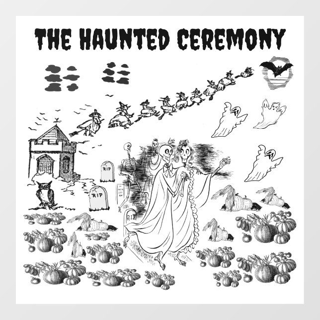The Haunted Ceremony - Window Cling (Sheet)