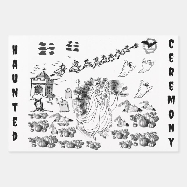 The Haunted Ceremony - Wrapping Paper Sheets (Front)