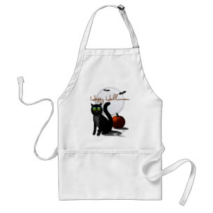 The Haunted Hills Folk Art HALLOWEEN Adult Apron