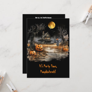 The Haunted Homestead Halloween Invitation