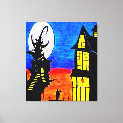 The Haunted House Canvas Print