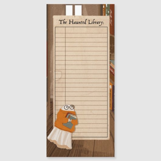 The Haunted Library Book Tracker (Front)