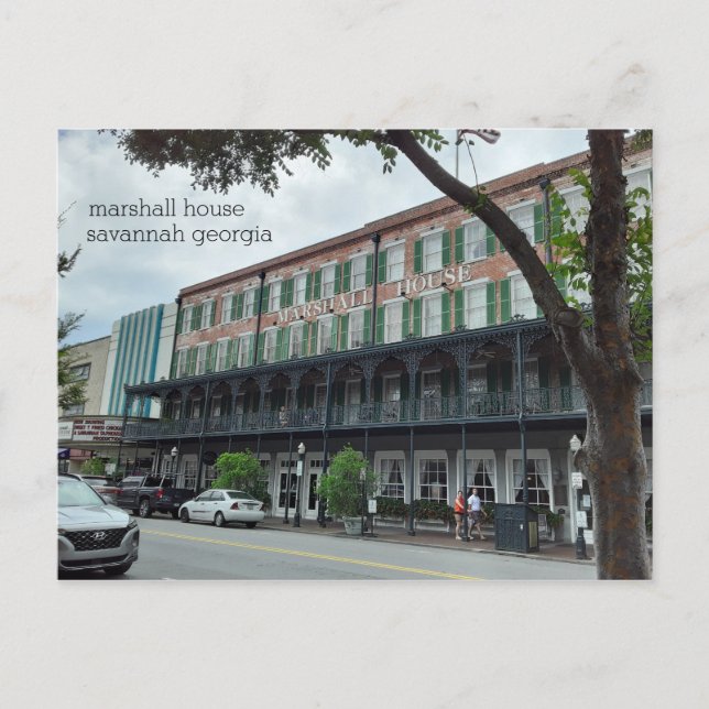 the haunted marshall house savannah georgia postcard (Front)