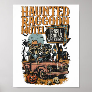 The Haunted Raccoon Motel  Poster