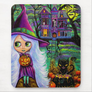 The Haunted Treehouse Halloween Mousepad