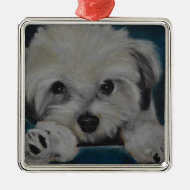 The Havanese Metal Ornament (Front)