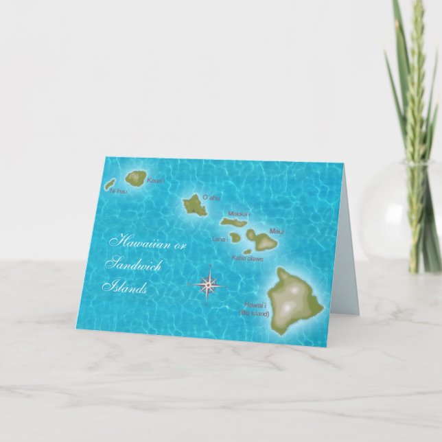 The Hawaiian Islands Card (Front)
