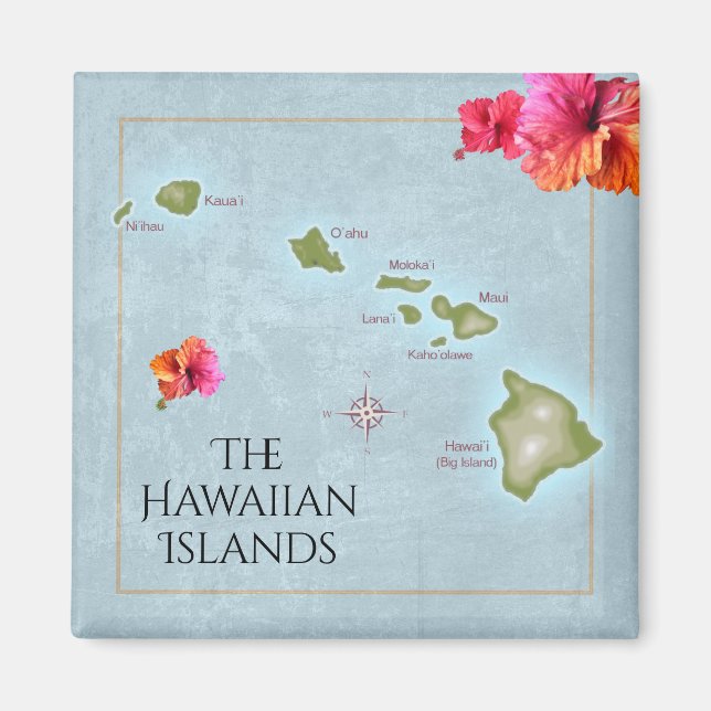 The Hawaiian Islands Magnet (Front)