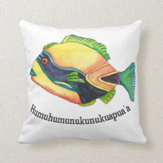 The Hawaiin Humuhumu Throw Pillow