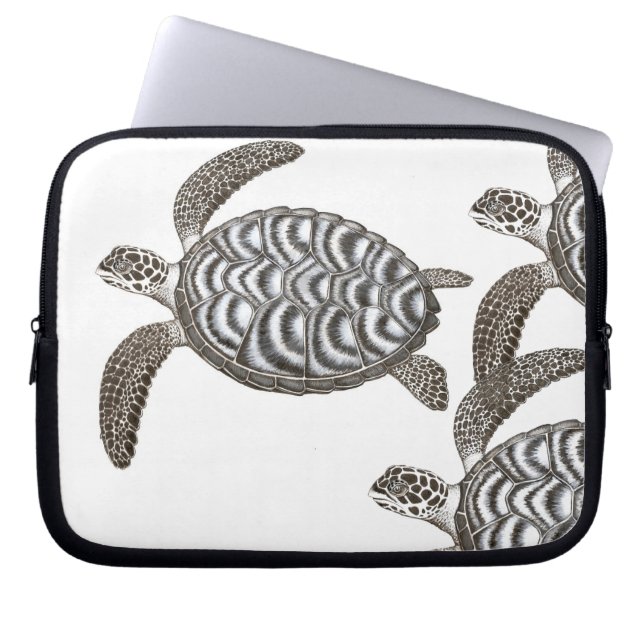 The Hawksbill Sea Turtles Electronics Bag (Front)