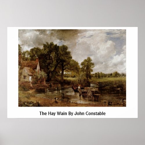 The Hay Wain By John Constable Poster