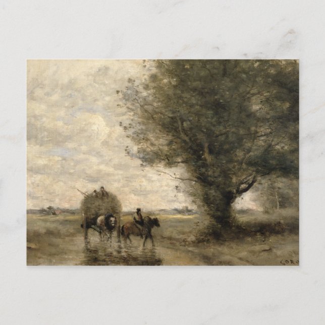 The Haycart, c. 1860 Postcard (Front)
