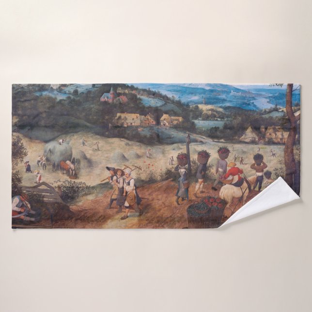 The Haymaking, Pieter Bruegel Bath Towel (Bath Towel)