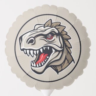 The head of a dangerously-eating dinosaur. balloon