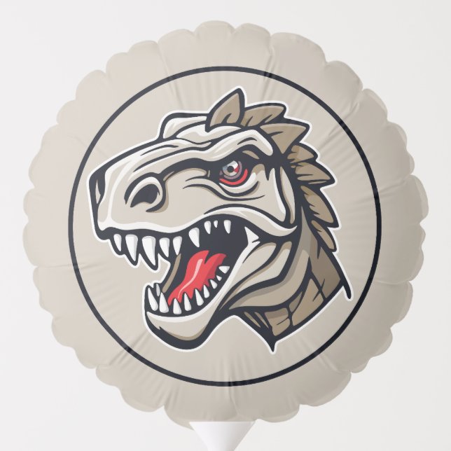 The head of a dangerously-eating dinosaur. balloon (Back)