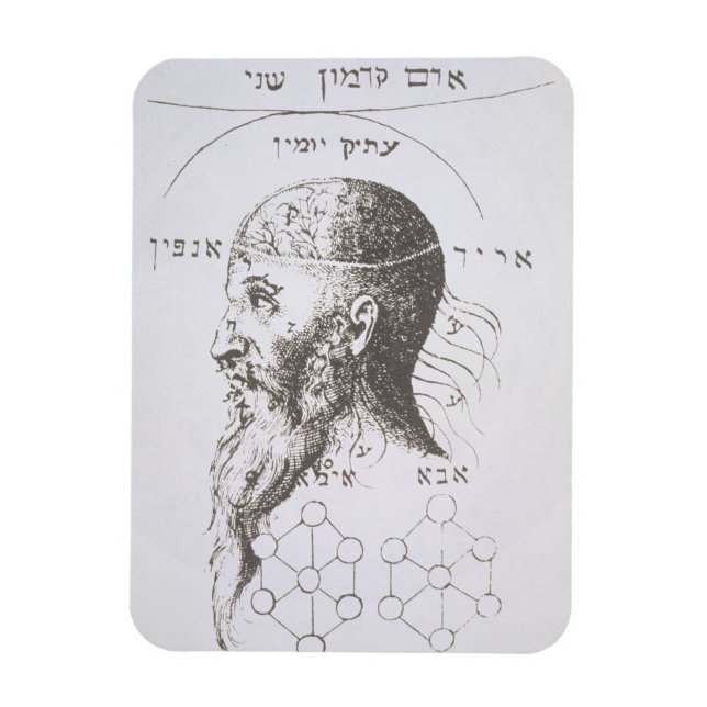 The Head of Adam Kadmon, copy of an illustration f Magnet (Vertical)