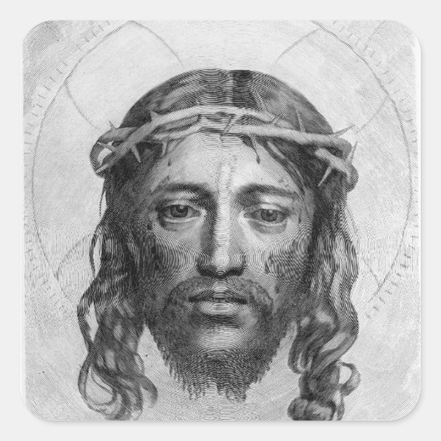 The Head of Christ, 1735 Square Sticker (Front)