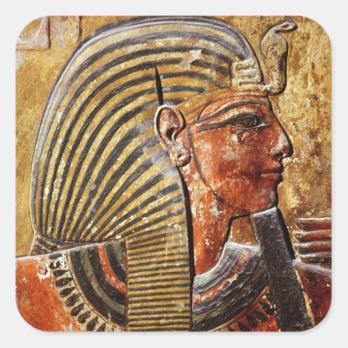 The head of Seti I  from the Tomb of Seti Square Sticker