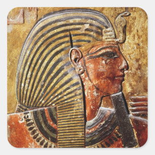 The head of Seti I from the Tomb of Seti Square Sticker