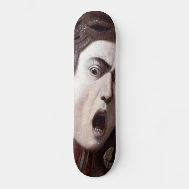 The Head of The Medusa by Michelangelo Caravaggio Skateboard Deck (Front)