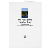 The Head of the Metolius Cards (Back)