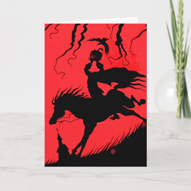 "The Headless Horseman" Greeting Card (Front)