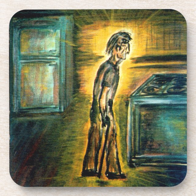 The Healer Beverage Coaster (Front)