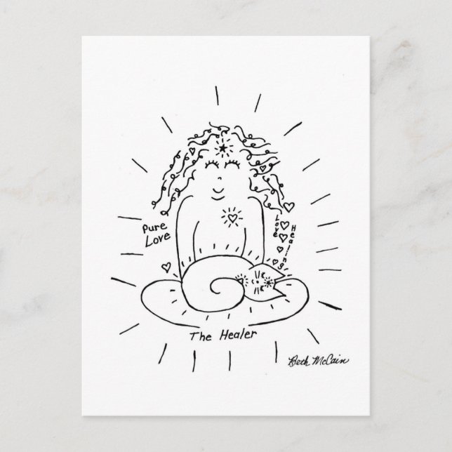 The Healer Cat Postcard (Front)