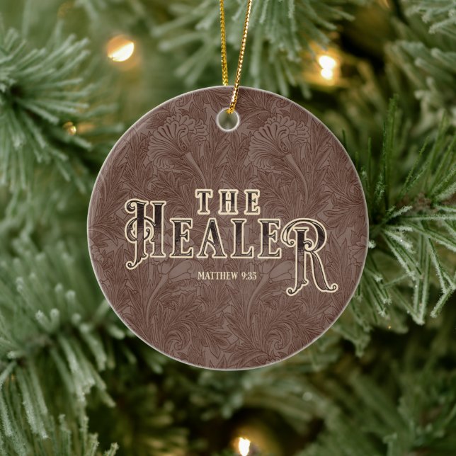 The Healer Names of Jesus Christ Bible Scripture Ceramic Ornament (Tree)