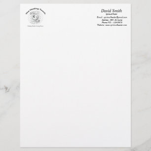 The Healing Touch White Black Letterhead