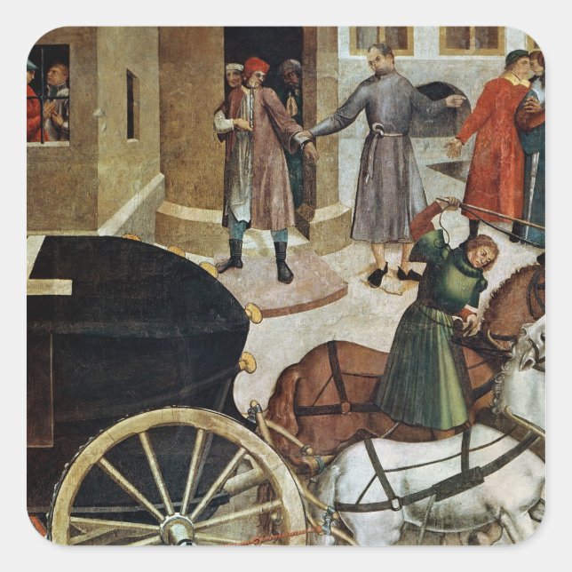 The Hearse Square Sticker (Front)