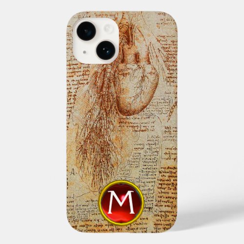 The Heart and the Bronchial Arteries Gem Monogram Case_Mate iPhone 14 Case