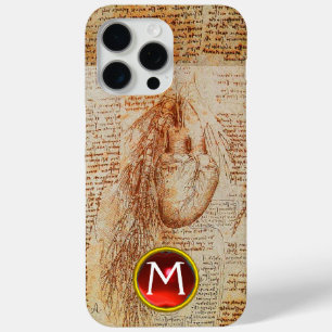 The Heart and the Bronchial Arteries Gem Monogram iPhone 15 Pro Max Case