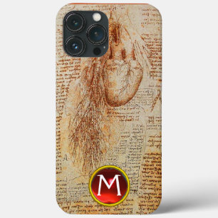 The Heart and the Bronchial Arteries Gem Monogram iPhone 13 Pro Max Case