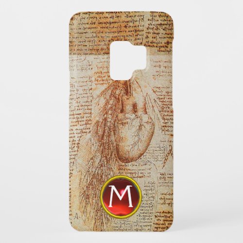 The Heart and the Bronchial Arteries Gem Monogram Case_Mate Samsung Galaxy S9 Case
