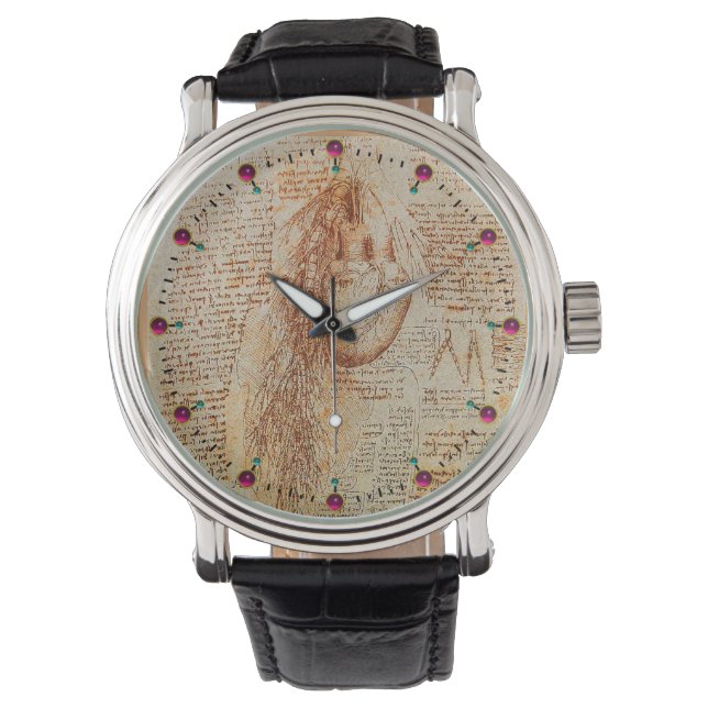 The Heart and the Bronchial Arteries Parchment Watch (Front)