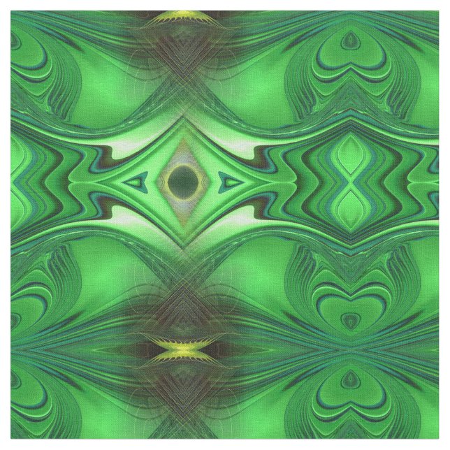 The Heart Chakra Energy Large Repeat pattern Fabric (Close Up)