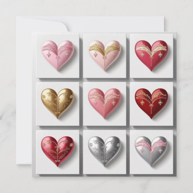 The Heart Collection #1  Elegance  Note Card (Front)