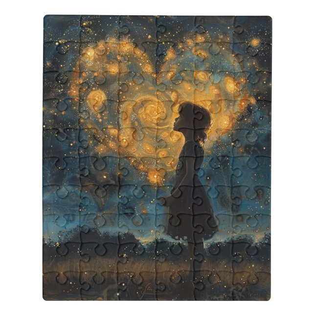The Heart in the Stars Girl  Jigsaw Puzzle (Puzzle Vertical)