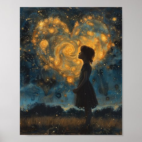 The Heart in the Stars Girl Poster