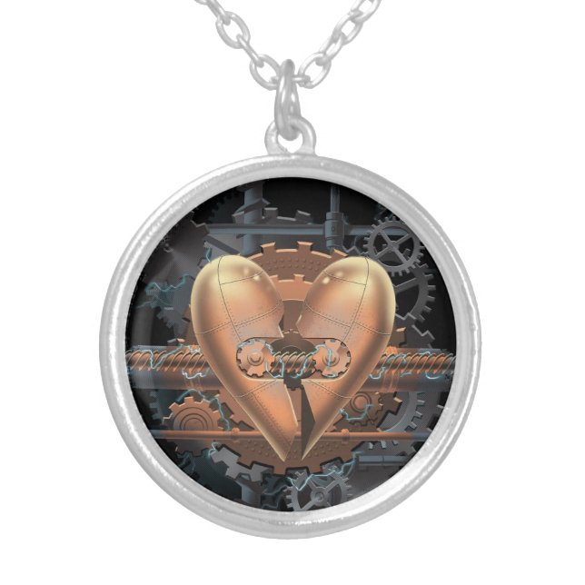 The Heart is Complicated Silver Plated Necklace (Front)