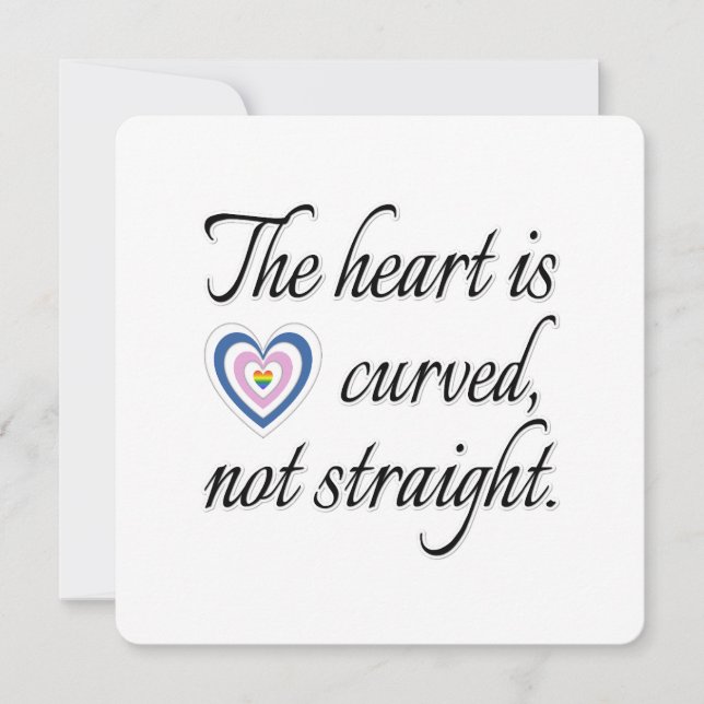 The Heart Is Not Straight Card (Front)