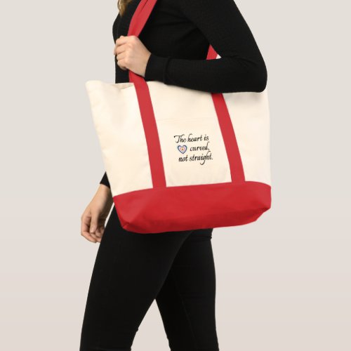 The Heart Is Not Straight Tote Bag