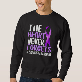 The Heart Never Forgets Alzheimer´s Awareness Sweatshirt