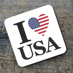 The "Heart of America" Beverage Coaster