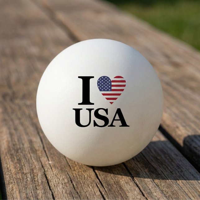 The "Heart of America" Ping Pong Ball (Add Some Red, White, and Blue to Your Game.)