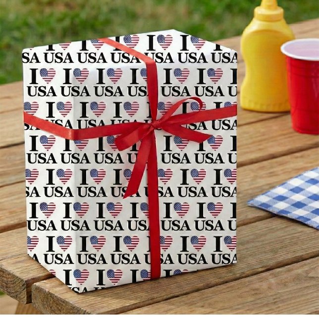 The "Heart of America" Wrapping Paper (The Heart of Giving.)