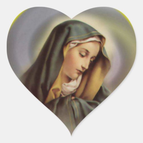 The Heart of Blessed Virgin Mary Heart Sticker