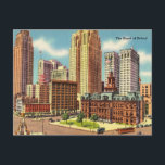 The Heart of Detroit Postcard<br><div class="desc">The Heart of Detroit</div>